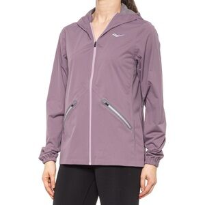 Saucony Women's active leisure activewear running Mauve Utility Jacket